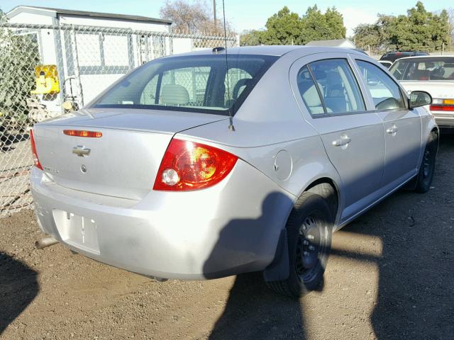 1G1AS58HX97191512 - 2009 CHEVROLET COBALT LS SILVER photo 4