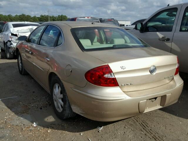 2G4WD532951227249 - 2005 BUICK LACROSSE C BEIGE photo 3