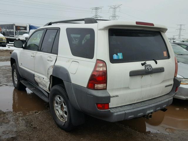 JTEZU14R538001642 - 2003 TOYOTA 4RUNNER SR WHITE photo 3