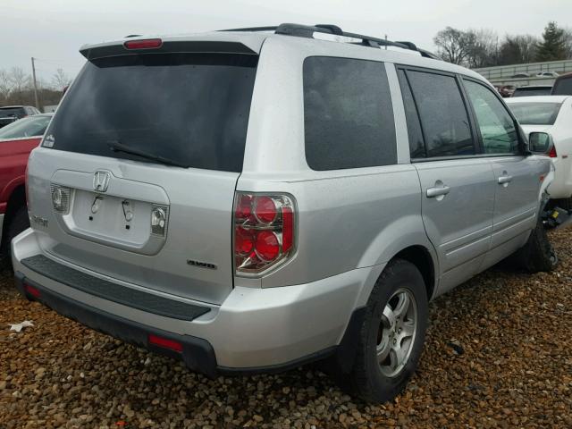 5FNYF186X6B021321 - 2006 HONDA PILOT EX SILVER photo 4