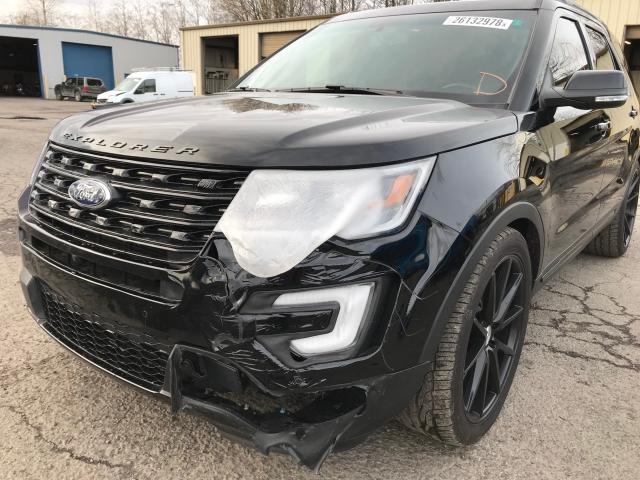 1FM5K8GT5HGA16398 - 2017 FORD EXPLORER S BLACK photo 10