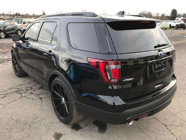 1FM5K8GT5HGA16398 - 2017 FORD EXPLORER S BLACK photo 3