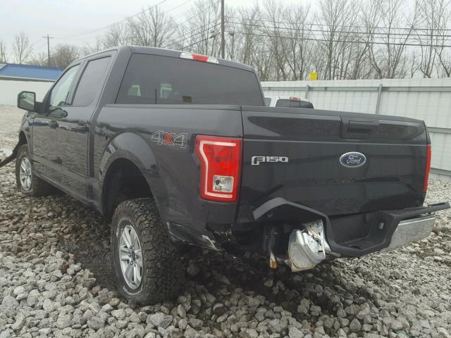 1FTEW1EGXFFB07482 - 2015 FORD F150 SUPER BLACK photo 3