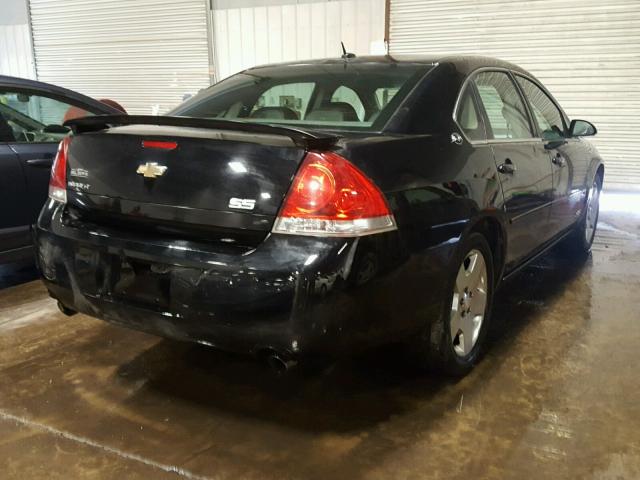 2G1WD58C679159401 - 2007 CHEVROLET IMPALA SUP BLACK photo 4