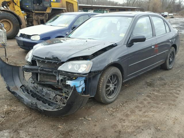 2HGES26743H532935 - 2003 HONDA CIVIC EX შავი ფოტო 2