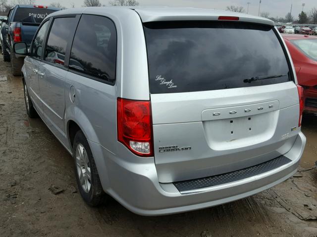 2D4RN4DG4BR788462 - 2011 DODGE GRAND CARA SILVER photo 3