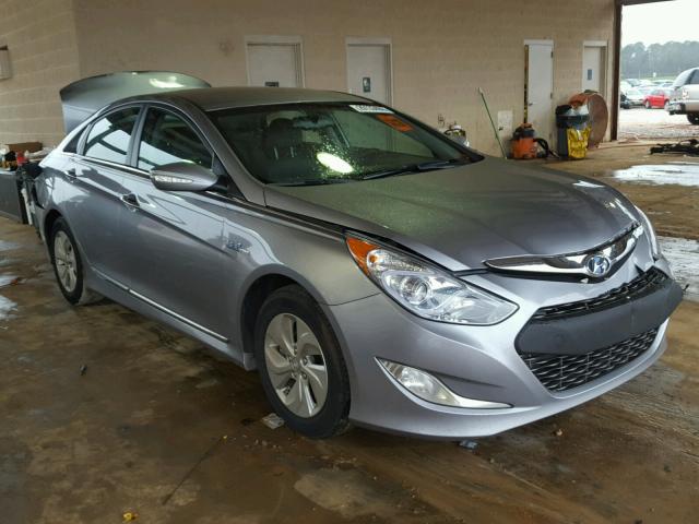 KMHEC4A4XFA129979 - 2015 HYUNDAI SONATA HYB SILVER photo 1