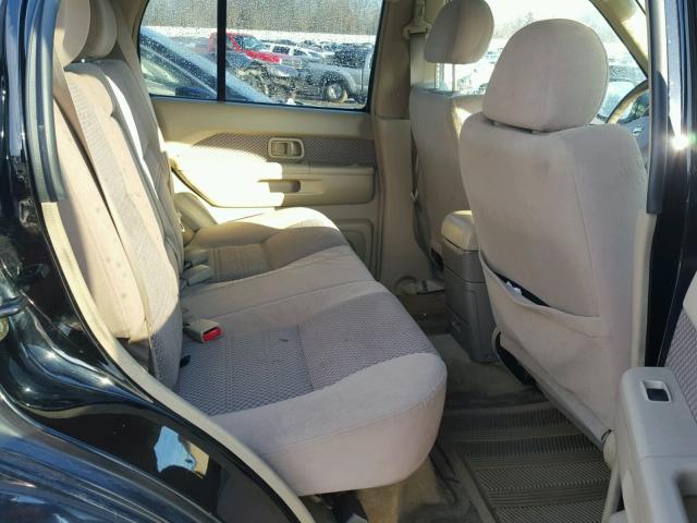 JN8DR09Y02W700136 - 2002 NISSAN PATHFINDER BLACK photo 6