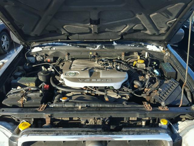 JN8DR09Y02W700136 - 2002 NISSAN PATHFINDER BLACK photo 7