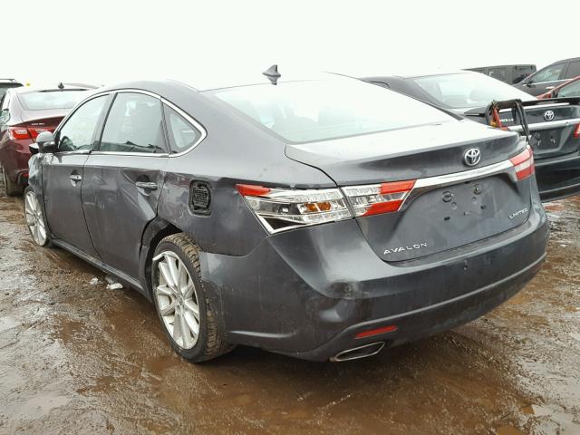 4T1BK1EB2DU001938 - 2013 TOYOTA AVALON BAS GRAY photo 3