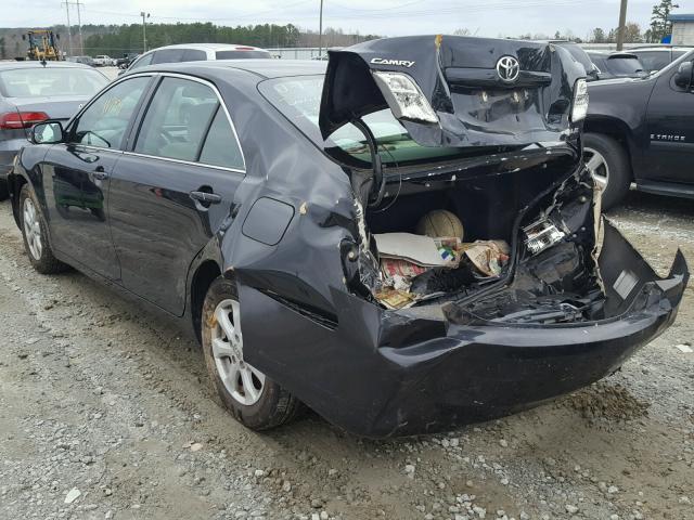 4T1BE46K68U221564 - 2008 TOYOTA CAMRY CE BLACK photo 3