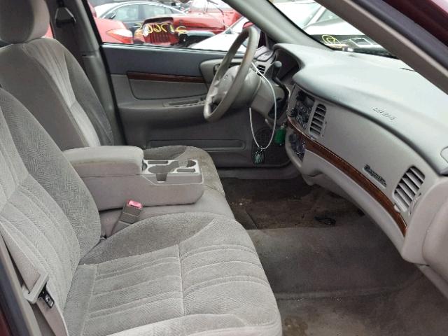 2G1WF52E939226412 - 2003 CHEVROLET IMPALA 勃艮第红 照片 5