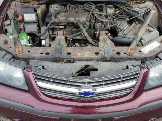 2G1WF52E939226412 - 2003 CHEVROLET IMPALA 勃艮第红 照片 7