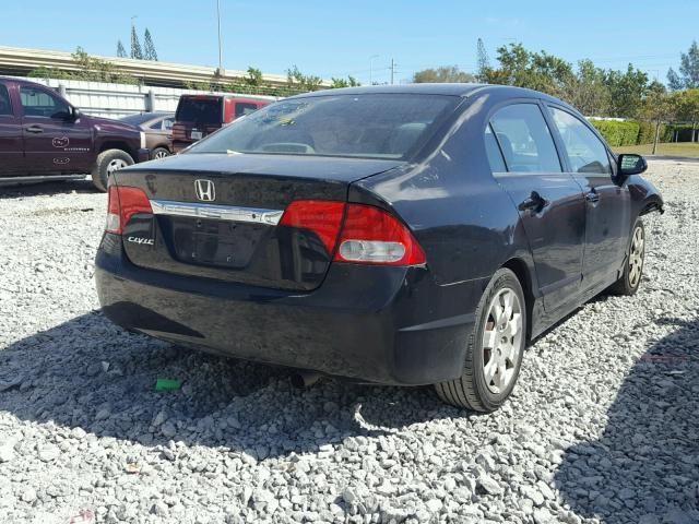 2HGFA1F57AH319247 - 2010 HONDA CIVIC LX BLACK photo 4