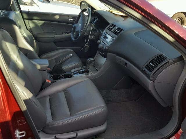 1HGCM56836A041562 - 2006 HONDA ACCORD EX RED photo 5