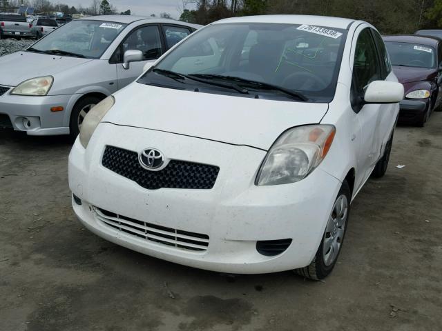 JTDJT923575074387 - 2007 TOYOTA YARIS WHITE photo 2