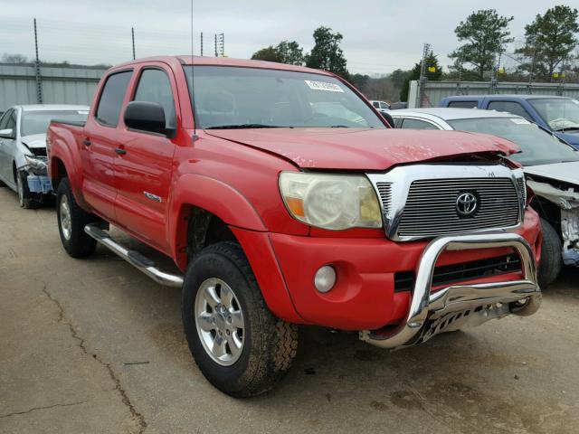 5TELU42N66Z194012 - 2006 TOYOTA TACOMA DOU RED photo 1