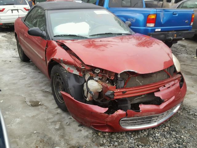 1C3EL45R42N179794 - 2002 CHRYSLER SEBRING LX RED photo 1