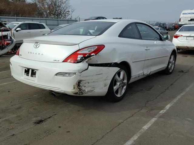 4T1CA30P47U121542 - 2007 TOYOTA CAMRY SOLA WHITE photo 4