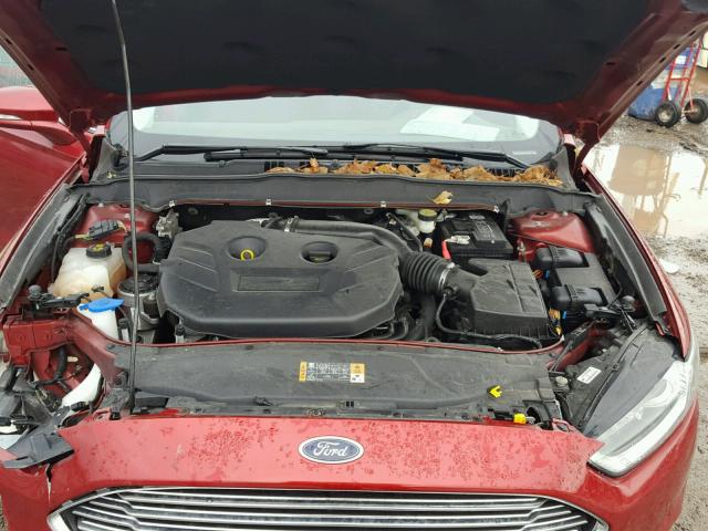 3FA6P0D96ER328485 - 2014 FORD FUSION TIT RED photo 7