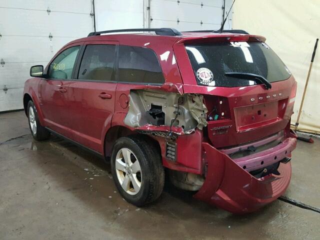 3D4PG1FG4BT500515 - 2011 DODGE JOURNEY MA MAROON photo 3