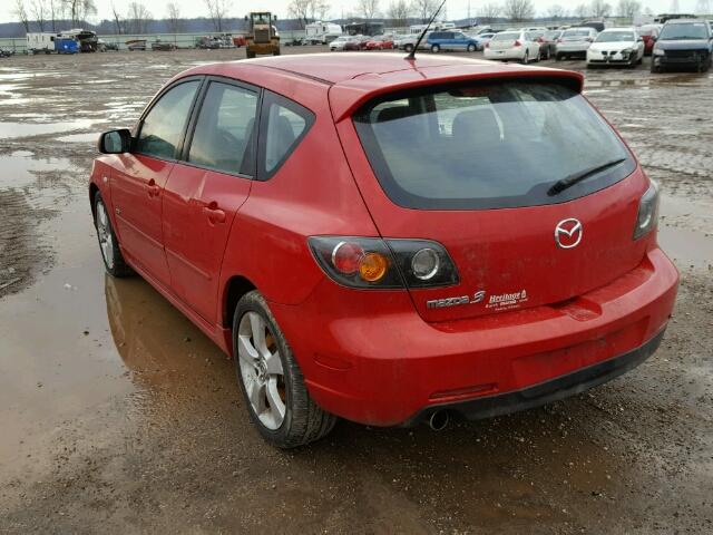 JM1BK143X61474571 - 2006 MAZDA 3 HATCHBAC RED photo 3