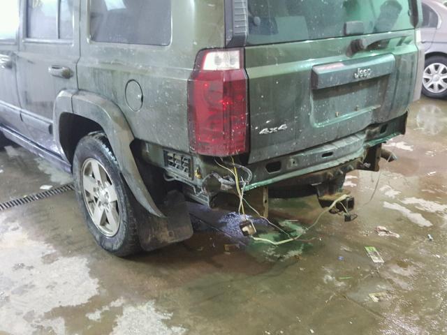 1J8HG48K28C133910 - 2008 JEEP COMMANDER მწვანე ფოტო 10