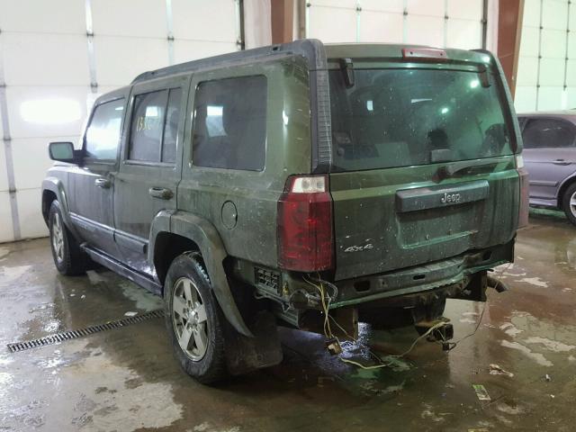 1J8HG48K28C133910 - 2008 JEEP COMMANDER მწვანე ფოტო 3