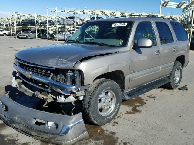 1GNEK13T81J134611 - 2001 CHEVROLET TAHOE K150 GOLD photo 2