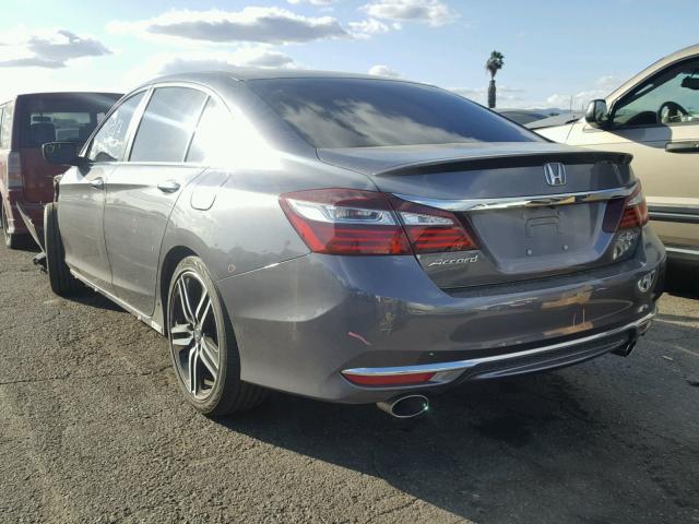 1HGCR2F55HA054788 - 2017 HONDA ACCORD SPO GRAY photo 3