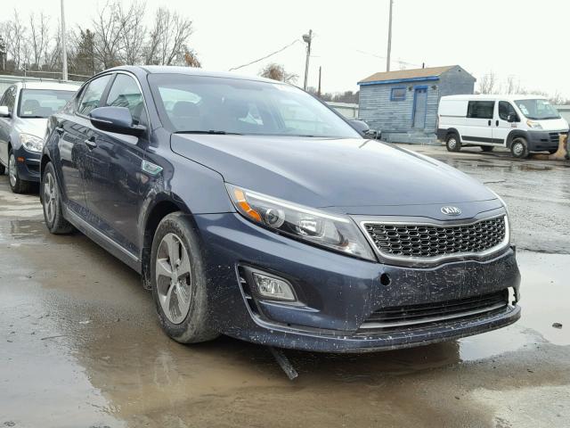 KNAGM4AD3E5071714 - 2014 KIA OPTIMA HYB BLUE photo 1