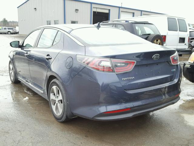 KNAGM4AD3E5071714 - 2014 KIA OPTIMA HYB BLUE photo 3