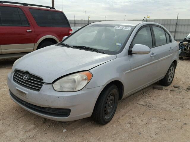 KMHCN46C89U318344 - 2009 HYUNDAI ACCENT GLS SILVER photo 2