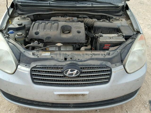 KMHCN46C89U318344 - 2009 HYUNDAI ACCENT GLS SILVER photo 7