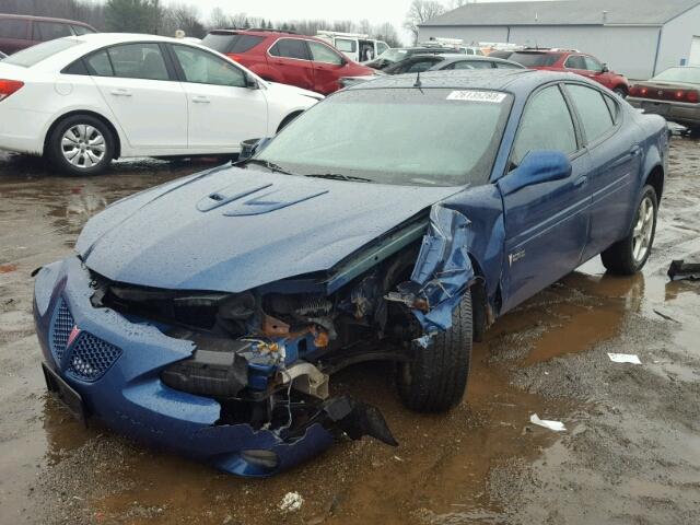 2G2WR524441371061 - 2004 PONTIAC GRAND PRIX BLUE photo 2