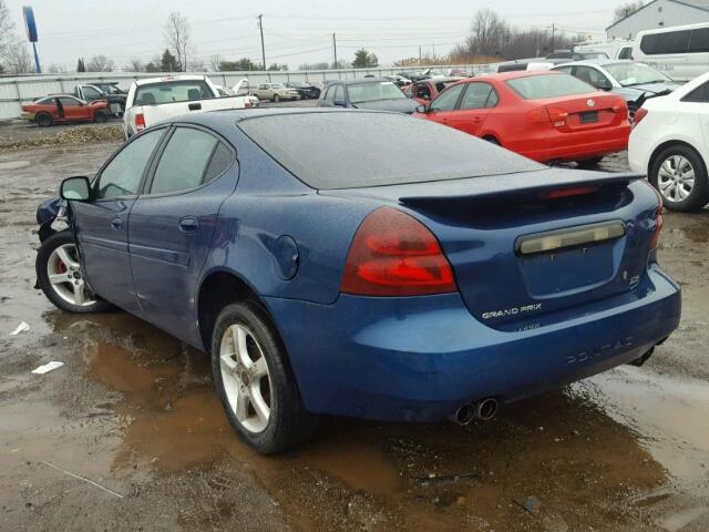 2G2WR524441371061 - 2004 PONTIAC GRAND PRIX Mavi foto 3