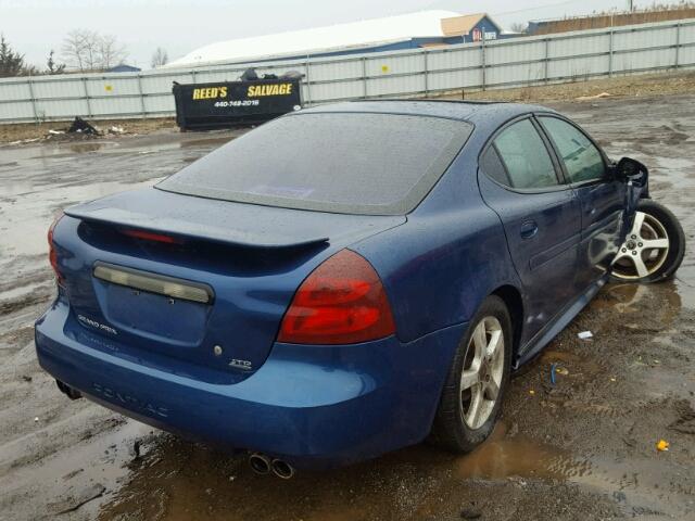 2G2WR524441371061 - 2004 PONTIAC GRAND PRIX BLUE photo 4