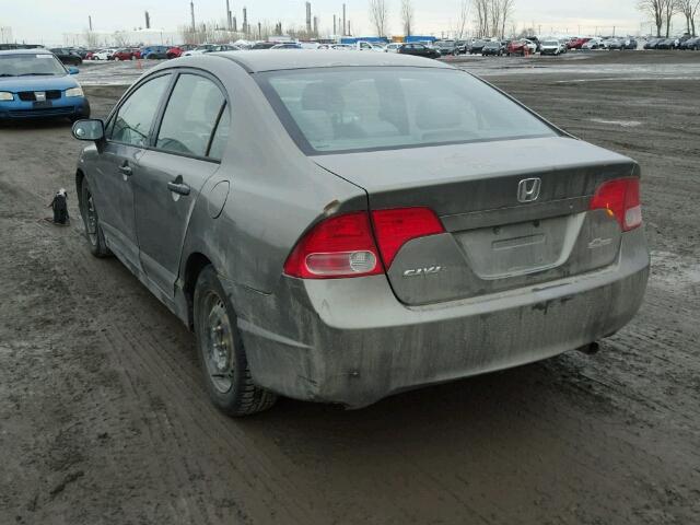 2HGFA15296H018431 - 2006 HONDA CIVIC DX BEIGE photo 3