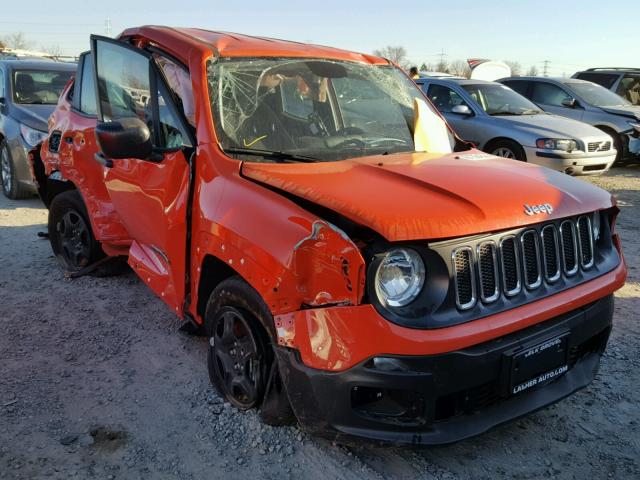 ZACCJAAB5HPG07419 - 2017 JEEP RENEGADE S ORANGE photo 1