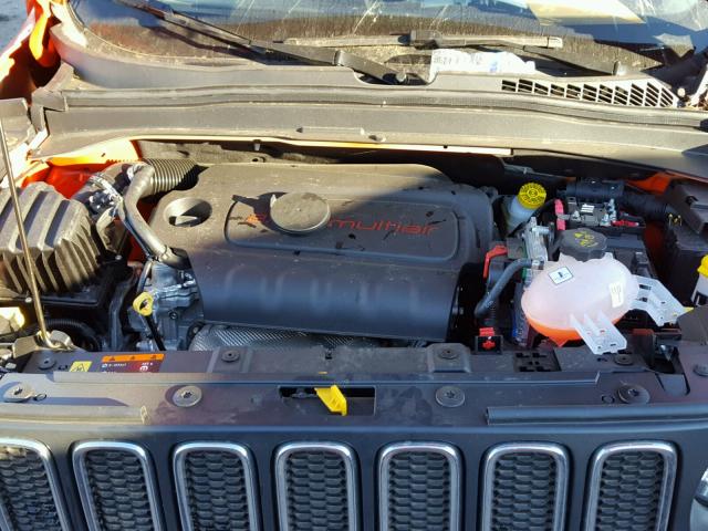 ZACCJAAB5HPG07419 - 2017 JEEP RENEGADE S ORANGE photo 7