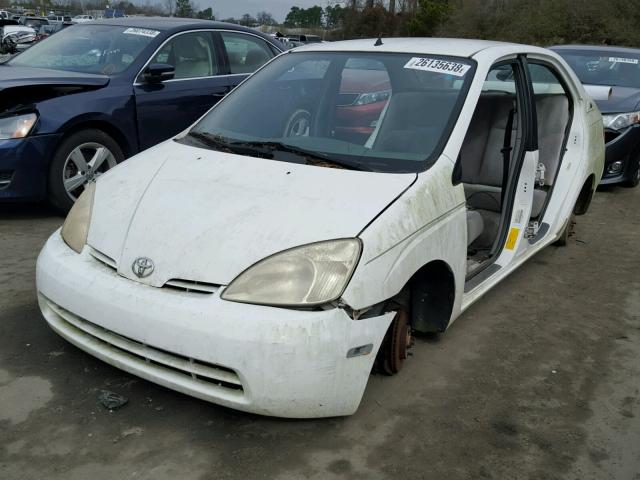 JT2BK18U020047718 - 2002 TOYOTA PRIUS WHITE photo 2