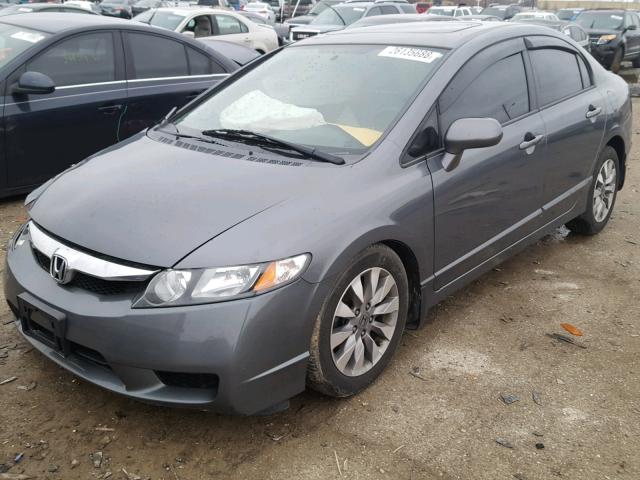 1HGFA16939L001465 - 2009 HONDA CIVIC EXL Boz foto 2