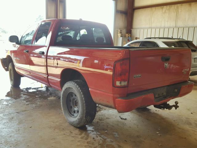 1D7HU18D15S232709 - 2005 DODGE RAM 1500 S RED photo 3