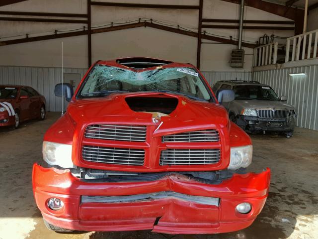 1D7HU18D15S232709 - 2005 DODGE RAM 1500 S RED photo 9