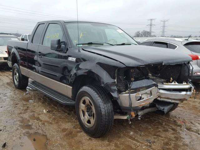 1FTPX14505NA44757 - 2005 FORD F150 BLACK photo 1