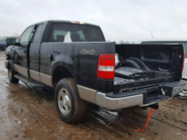 1FTPX14505NA44757 - 2005 FORD F150 BLACK photo 3