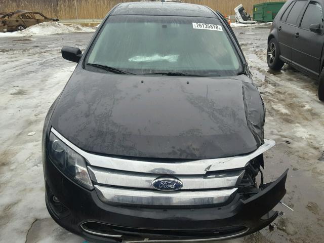 3FAHP0HA6AR428349 - 2010 FORD FUSION SE BLACK photo 10