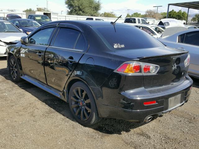 JA32V6FV2BU023063 - 2011 MITSUBISHI LANCER RAL BLACK photo 3