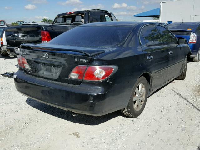 JTHBA30G945049855 - 2004 LEXUS ES 330 BLACK photo 4