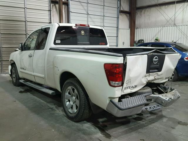 1N6BA06AX5N560055 - 2005 NISSAN TITAN XE WHITE photo 3